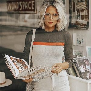 Colorblock Striped Sweater - Forever21 NWT Small